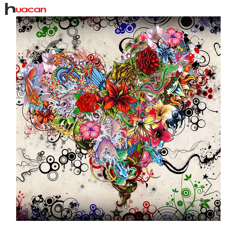 

Huacan 5D DIY Diamond Embroidery Flowers Butterflies Diamond Mosaic Crafts Painting Cross Stitch New Year Home Decor