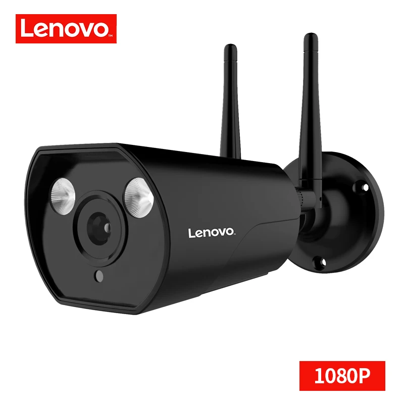 LENOVO dual antenna IP camera ONVIF 1080P Outdoor Waterproof CCTV Camera HD Night Vision Wifi Wireless Surveillance camera