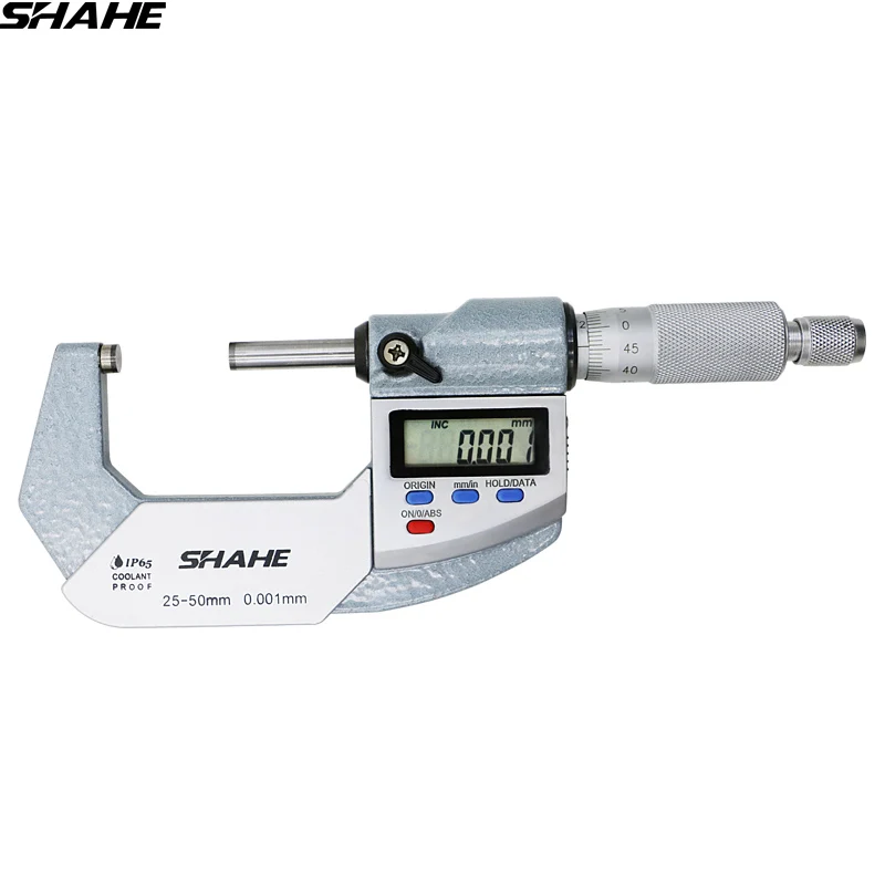 

SHAHE IP65 digital micrometer 25-50 mm Digital Micrometer Caliper Gauge Meter Micrometer