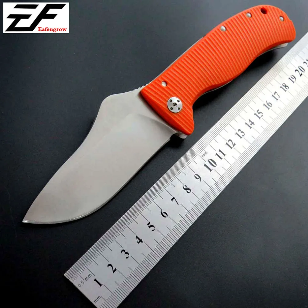 

Eafengrow C157 Camping Survival Knives Lionsteel G10 Handle Folding Pocket Knife Outdoor EDC Tool knife Kitchen knife