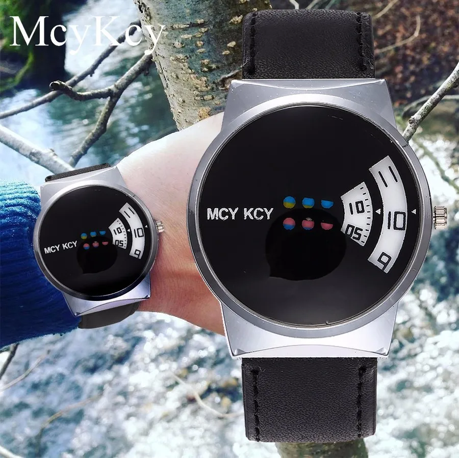 

Dropshipping Unisex Creative Design Wristwatches For Women Men Leather Strap Quartz Watch Gift Clock Relojes Mujer Montre Femme