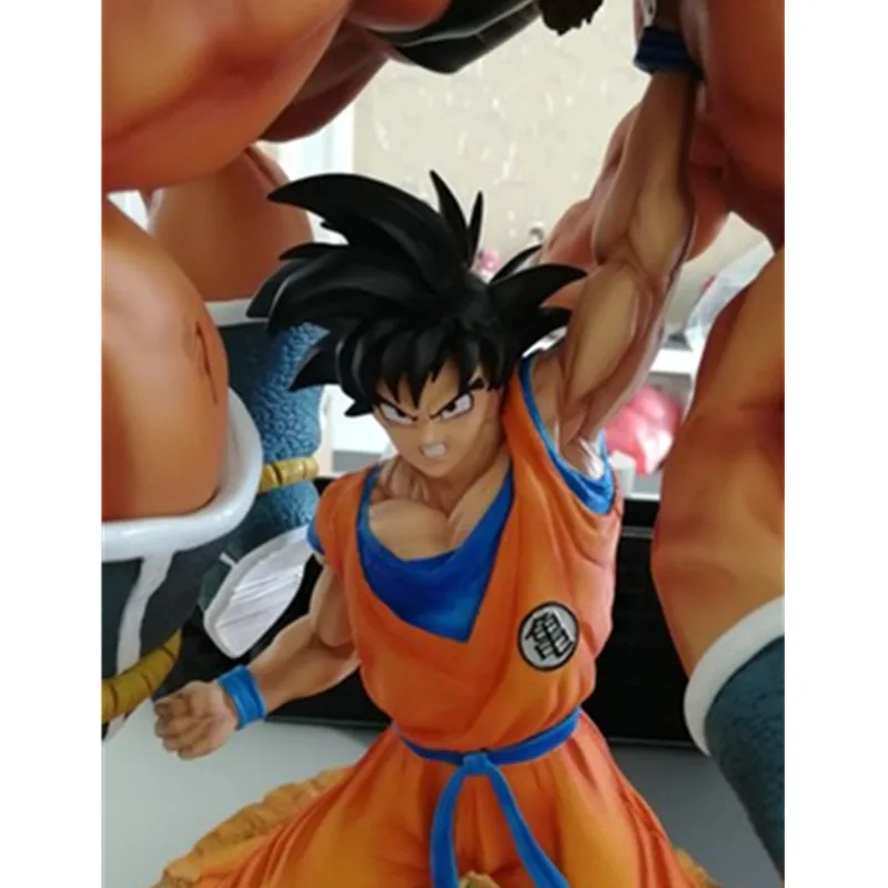 Аниме Dragon Ball Z Super Saiyan Son Goku VS наппа битвы сцены 1/6 смола статуя фигурка куклы G2385