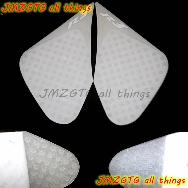

Transparent Tank Grip Pads For YAMAHA R25 R3 2015 2016 2017 2018 Protector Sticker Decal Gas Knee Grip Tank Traction Pad Side 3M