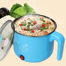 Многофункциональная электрическая сковорода из нержавеющей стали горячий горшок лапша рисоварка на пару яичный суп мини нагревательная сковорода 1.5л ЕС США