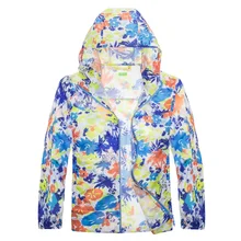 TECTOP/Детская верхняя одежда для пеших прогулок, защита от солнца, куртки для детей, легкие быстросохнущие тонкие дышащие пальто с принтом для мальчиков и девочек