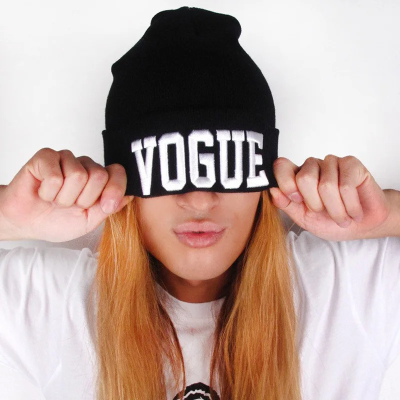 

2016 AliExpress explosion models popular in Europe and America VOGUE Beanie knitted hat wool hats winter hat