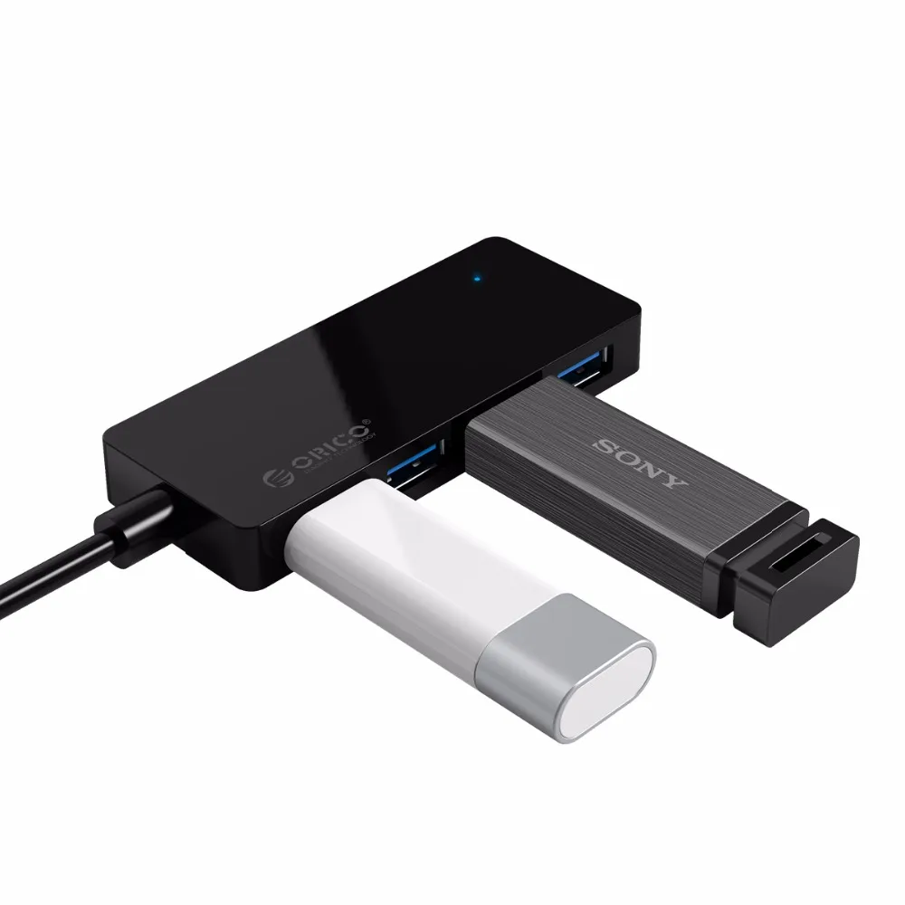 ORICO HC4-U3 Mini 4 порта USB 3,0 концентратор для ноутбука U диск Портативный хаб адаптер для телефона