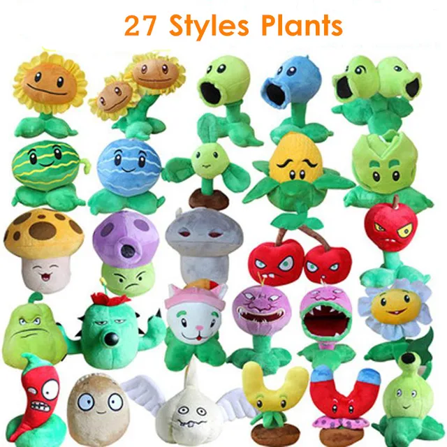 Cheap 27 Styles Plants vs Zombies Plush Toys 13-20cm Plants vs Zombies Plush Stuffed Toys Soft Game Toy for Children Kids Gifts