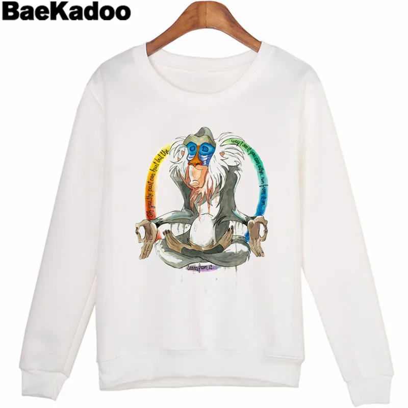 

BAEKADOO Women Casual sudaderas mujer Cartoon Printed Harajuku hoodies