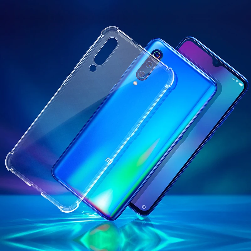 Прозрачный чехол из ТПУ для Xiaomi Mi CC9 Schockproof Прозрачный чехол для Xiaomi Mi 9 T Pro 9SE 8SE 8 Lite Poco F1 мягкие чехлы для телефонов