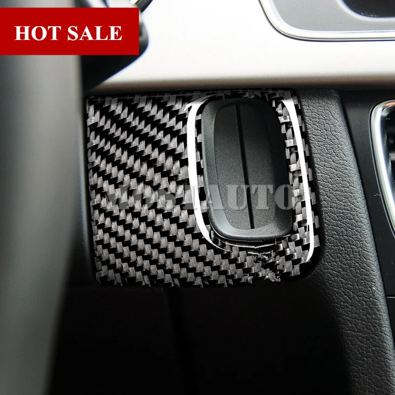 

For Audi A5 S5 Carbon Fiber Center Console Key Hole Frame Trim Cover 2008-2016 1pcs