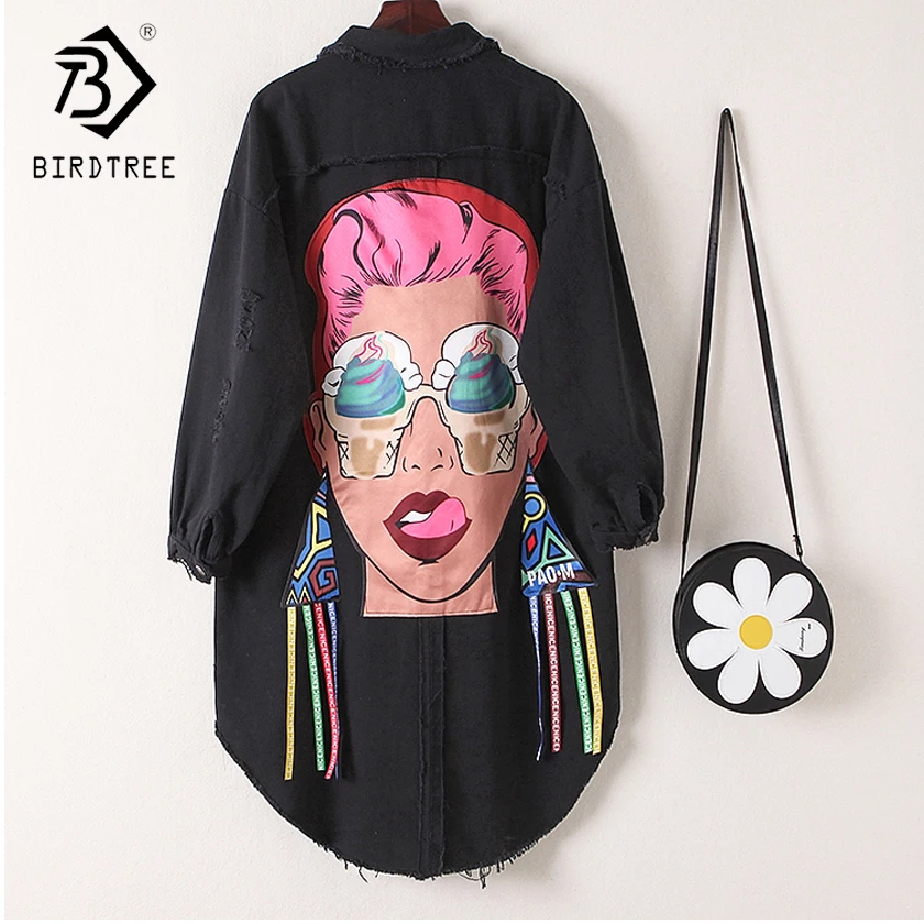 2018 New Arrival font b Women s b font Sweatshirts Denim Jeans font b Jacket b