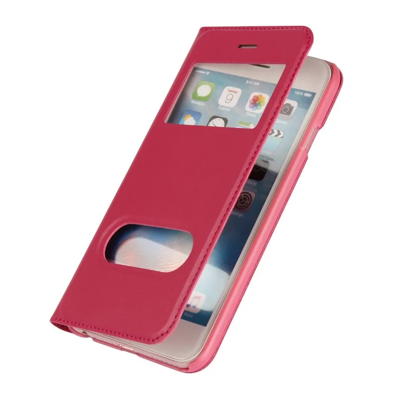 Cases For Apple iPhone 6 S 6S Plus 6plus Windows View Case Leather Wallet Cover Capinhas Etui Capa Hoesjes Fundas Coque Carcasa (2)