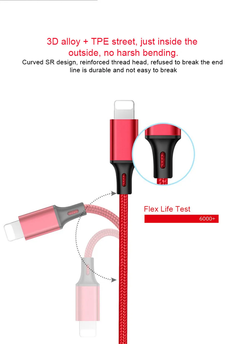 NOHON Универсальный Micro usb type C зарядный кабель для samsung S8 Xiaomi 6 освещение 3 в 1 зарядный кабель для iPhone 7 8 Plus X XS MAX