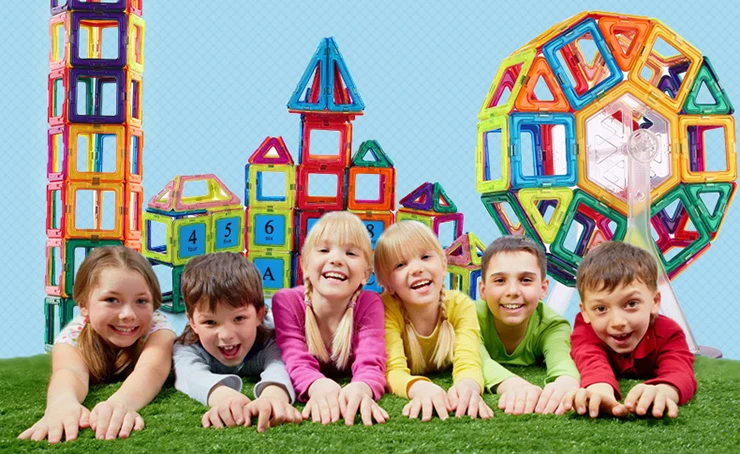 Goedkoop 3D Big Size Designer Magnetische Builiding Blokken Bouw Set Kids Educatief Speelgoed Voor Chldrens Jongens Meisjes Babys Gift