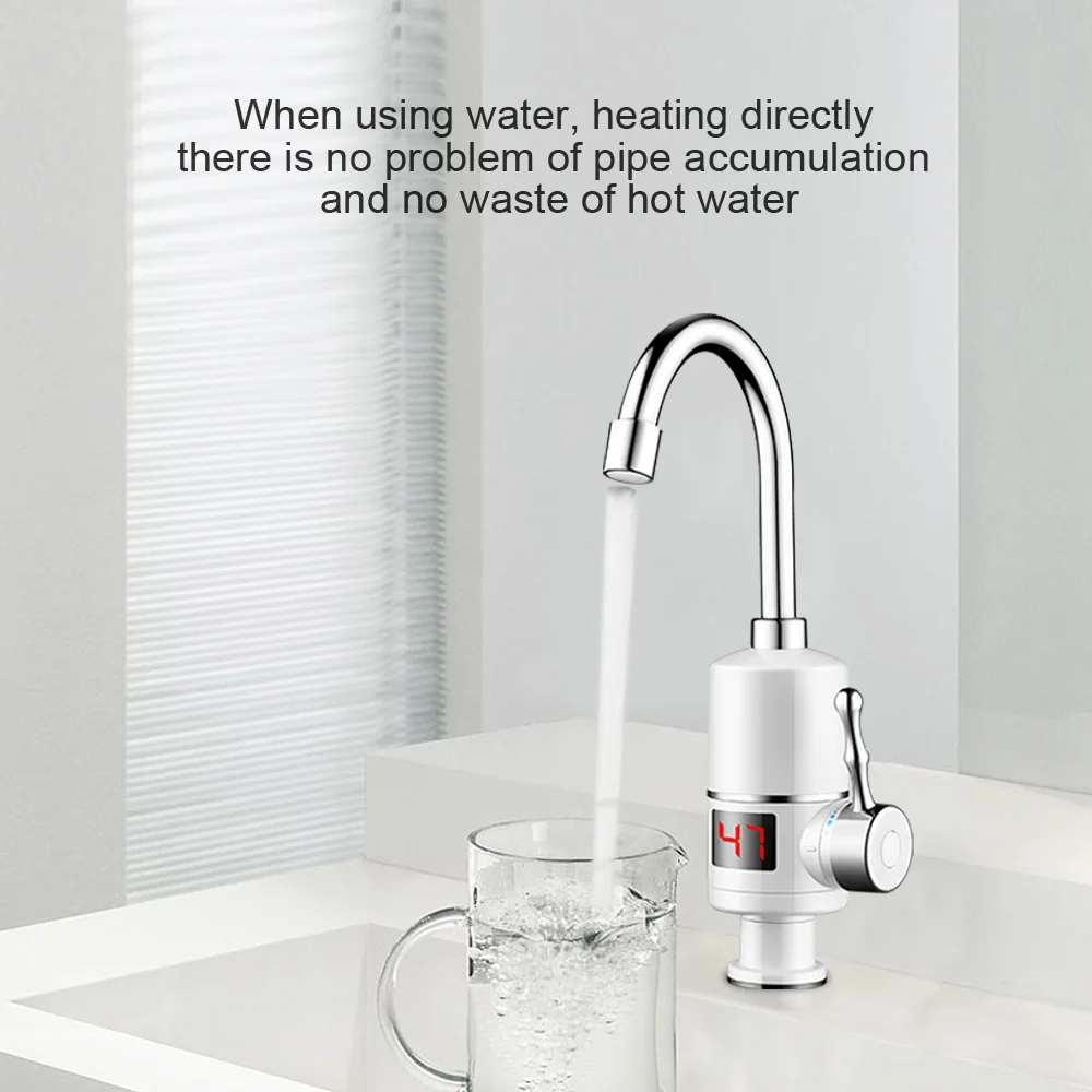 Kaufen KBAYBO Elektrische Wasser Heizung 3000W durchlauferhitzer Tankless heizung wasserhahn Bad Küche Wasser Wasserhahn
