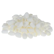 100 шт./компл. уход за кожей лица органический натуральный шелк коконы шелкопряда шарики скраб очищающий акне анти старение отбеливание