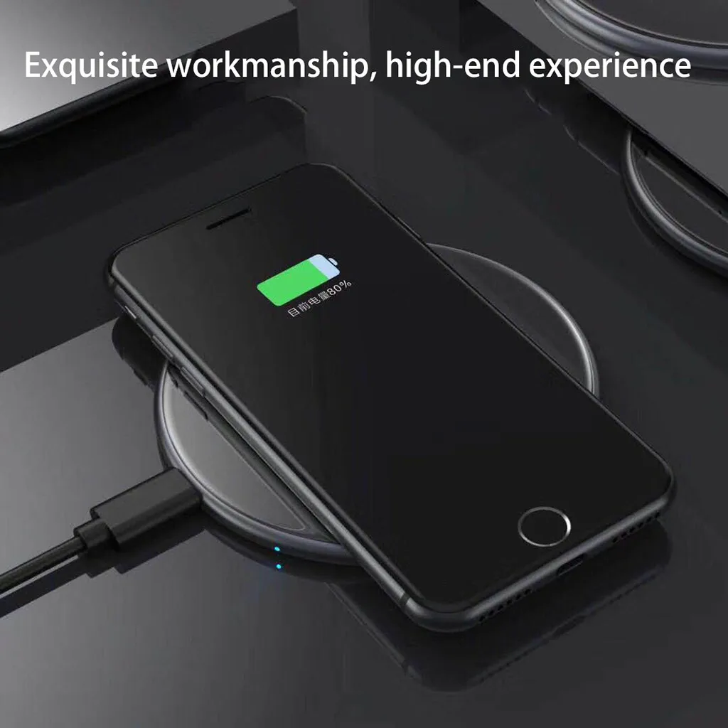 

Techhole Store Phone Charging Pad Qi Fast Wireless Charger Rapid Charging Stand for Samsung for iPhone
