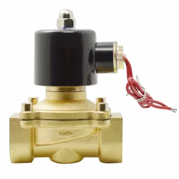 

1 inch AC 220V Brass Electric Solenoid Valve Gas Water Fuel Air Gas Solid Coil Pneumatic Valve Normal Closed Alloy Power Tool