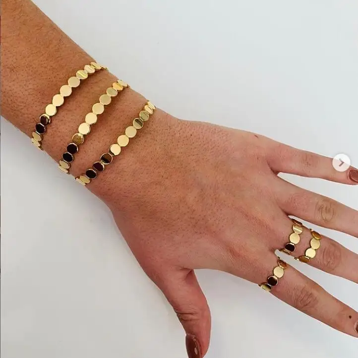 

top quality gold color plated open adjust cuff bangle for women round bubble shape simple classic geometric bracelet jewelry