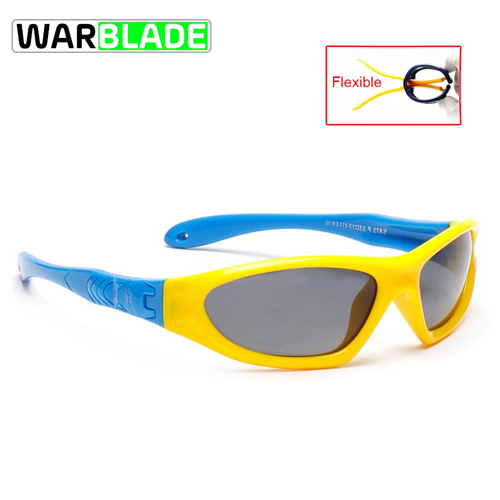 WarBLade детские защитные поляризованные велосипедные очки TAC детские солнцезащитные очки для девочек и мальчиков, уличные солнцезащитные очки Polaroid S873