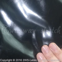 Сексуальный белый черный латекс рубашка резиновый плащ куртка резиновая блузка Облегающий комбинезон с длинными рукавами Топ портупея футболка, плюс размер, XXXL, SY-037 - Цвет: black and white