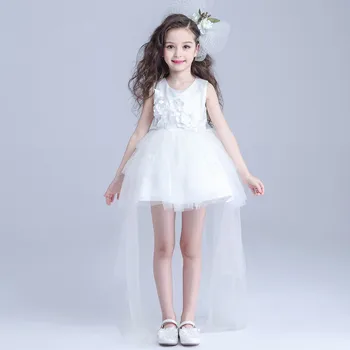 

Formal Party Girls's Dresses Children Fancy Flower Girl Vestidos 2020 Fashion Kids Clothes For 3 4 6 8 10 12 Years AKF164089