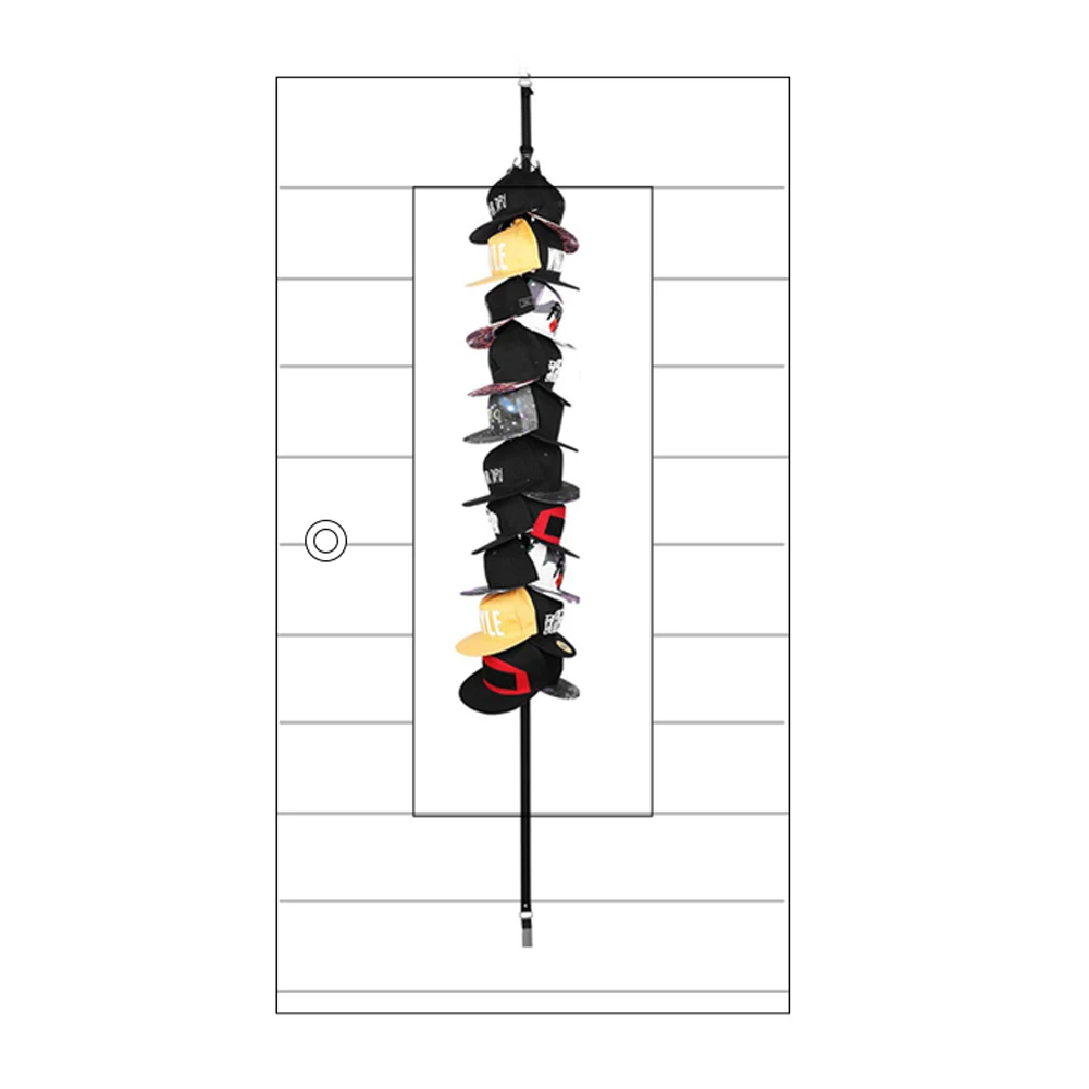 AU cap Rack 20-Бейсболка Hat Holder стойка Органайзер хранилище дверь вешалка для шкафа