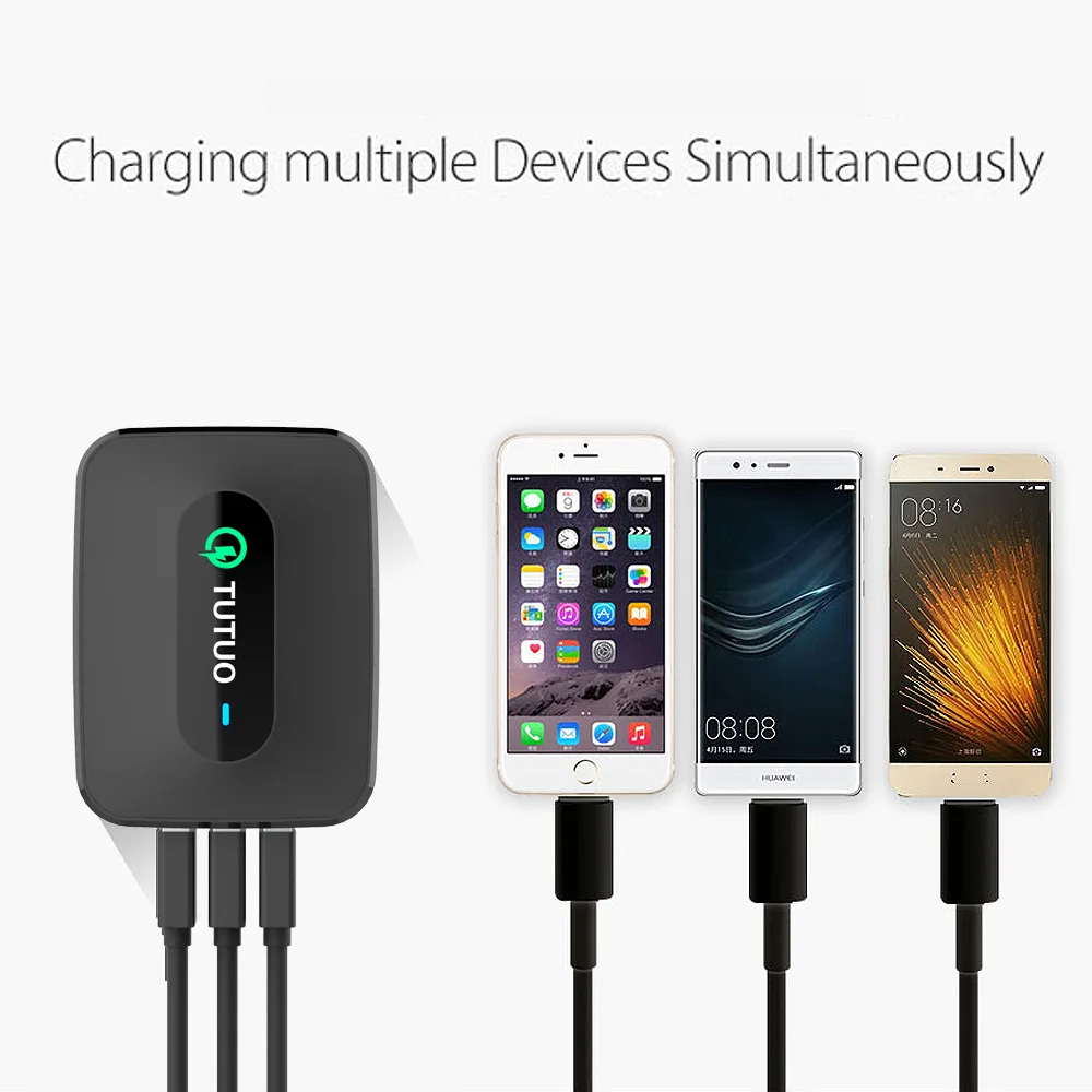 

Hyleton Universal USB Phone Charger 3.0 usb EU US Plug Travel Wall Fast Charger Adapter Mobile Phone Chargers for xiaomi oneplus