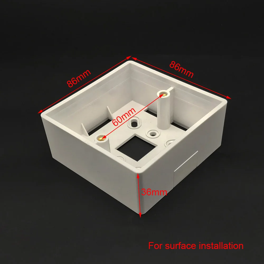 

Wall Mounted Junction Box for Thermostat White Color Thermostat Installation Box Mounting Box For Wall Surface