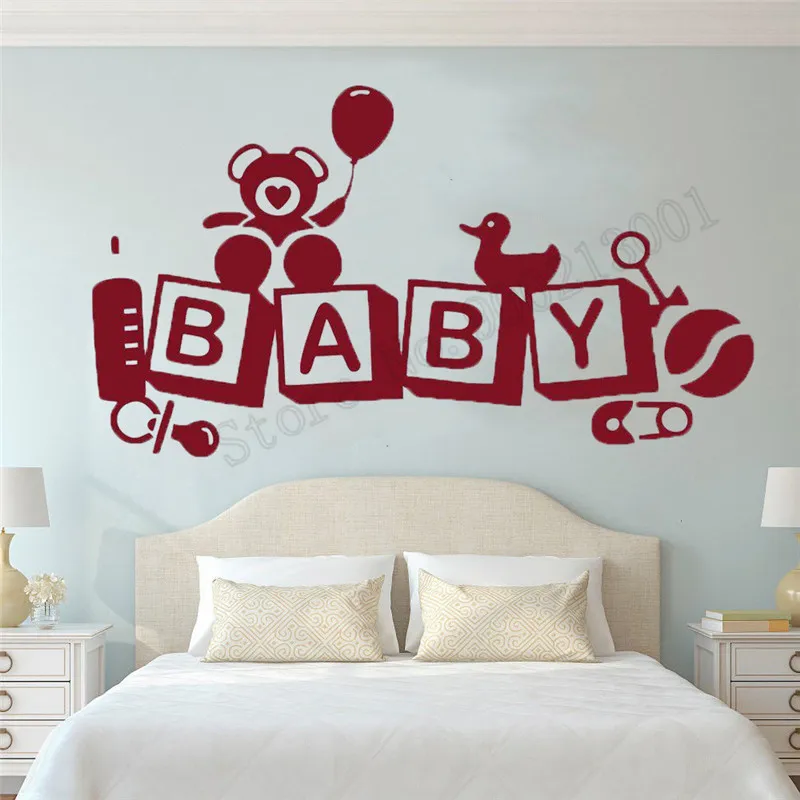 Babyroom Home Decor Design Diy Wall Sticker Beautiful Modern Fashion Mural Ornament Vinyl Art Removeable Poster LY1000 | Дом и сад