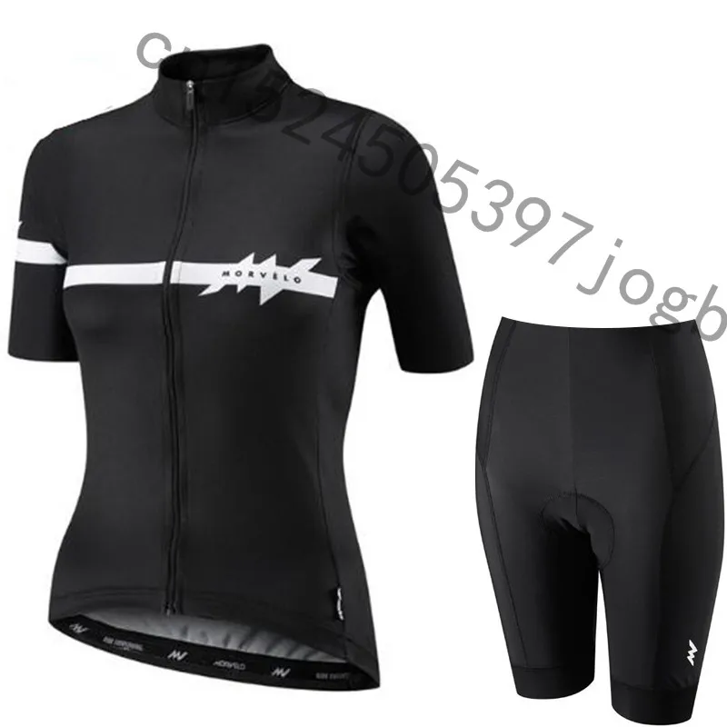 17 Morvelo для женщин Roupa Ciclismo Велоспорт Джерси комплект/Велосипедный спорт велосипедная форма/дышащий Спортивная одежда для езды на велосипеде спортивный костюм - Цвет: 17