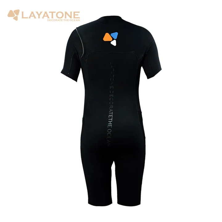 LayaTone 3 мм неопреновый гидрокостюм мужской короткий рукав для серфинга подводного плавания купальный костюм для подводного плавания Каякинг одежда для плавания короткий комбинезон