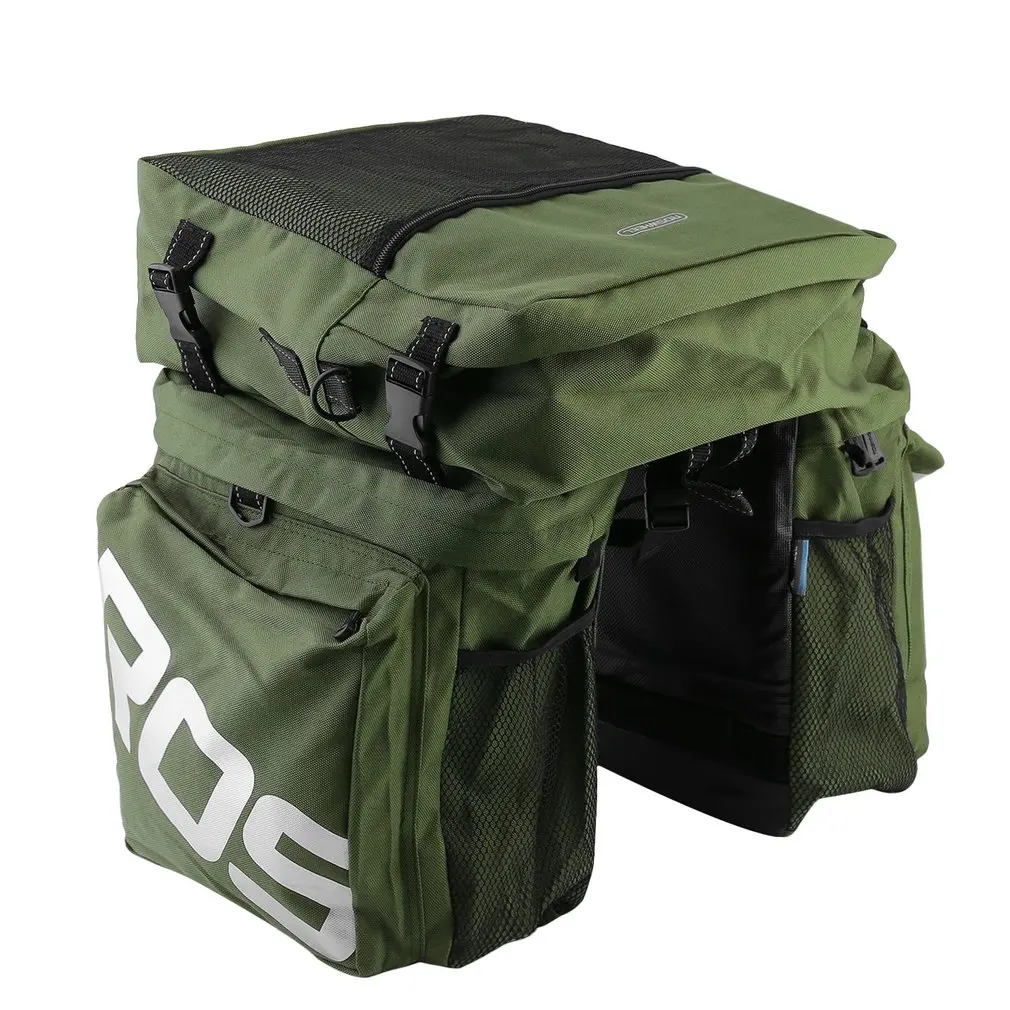 

(Ship From Russia / China) ROSWHEEL 3 In 1 Mountain Bike Carrier Rack Bag Multifunctional Bicycle Luggage Pannier Rear Seat Bag