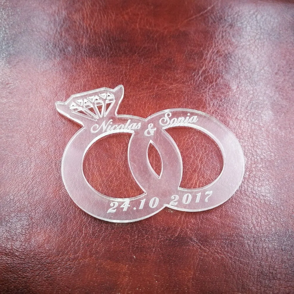 50Pcs Personalized Clear COCO Custom Acrylic Table Centerpieces Decor Baby Shower Birthday Party Presents Gifts Favors1