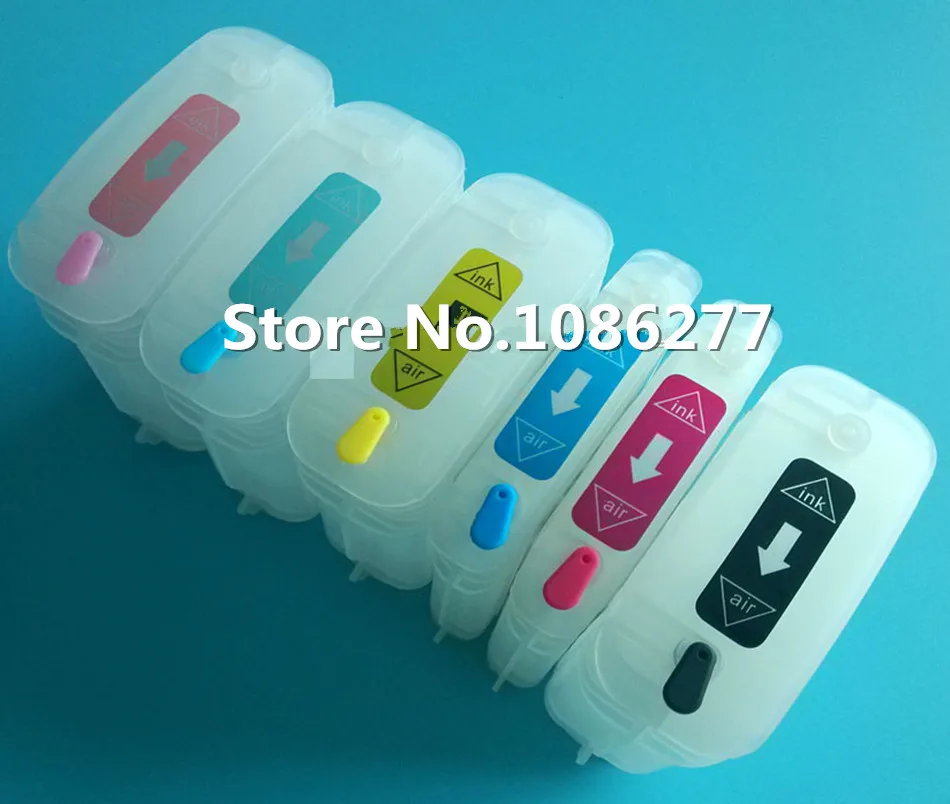 

1Set Empty Refillable Ink Cartridge For HP84 hp85 suit For HP Designjet 130/130gp/130nr/30/30gp/30n/90/90gp/90r