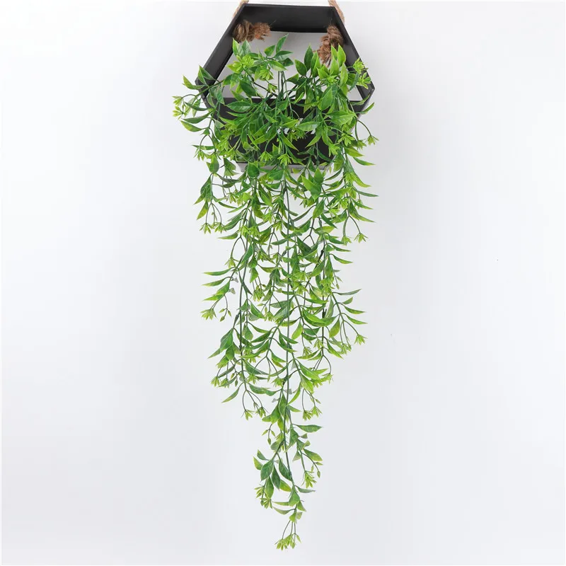 1 шт. 65 см зеленый искусственный хлорофитум Comosum искусственная зелень домашний сад искусственный шелк паук растение искусственный цветок оставить - Цвет: 78cm green