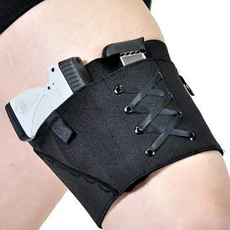 

Woman Leg Holster Adjustable Six Hook-and-eye Garter Pistol Holder