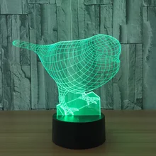 Luminaria De Mesa, новинка, 3d лампа, беспроводная, светодиодная, Usb, ночная лампа, для шкафа, ночная батарея, лампа, лампа для движения, 3d, 7 кулеров