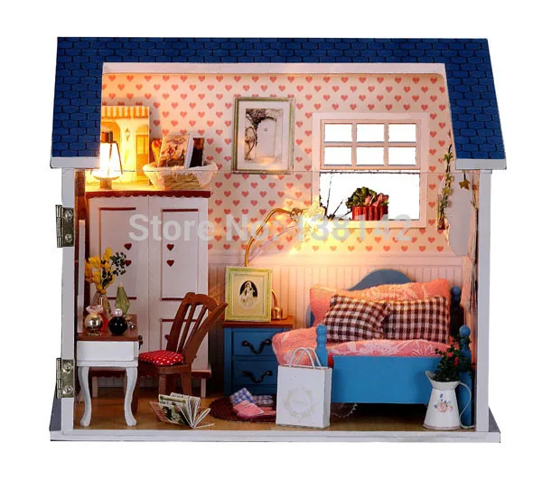 DIY La chambre à coucher du garçon Miniature Dollhouse maison de ... DIY La chambre à coucher du garçon Miniature Dollhouse maison de ...