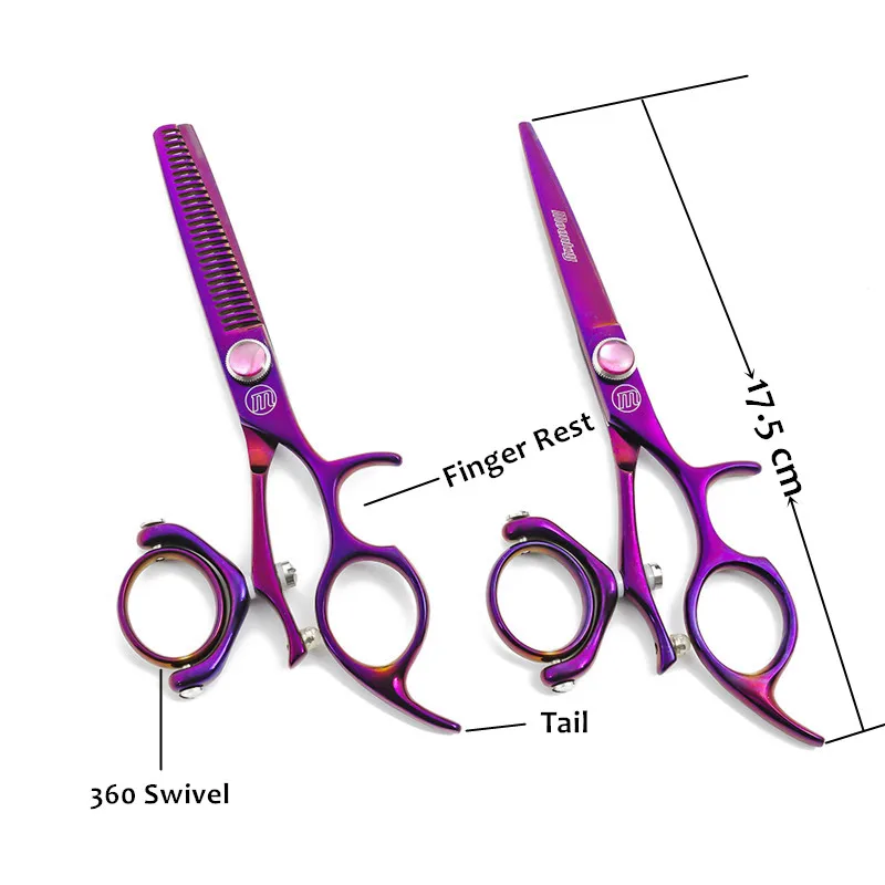 Парикмахерские ножницы с поворотной ручкой 5 дюйма 360 градусов|scissors professional|barber
