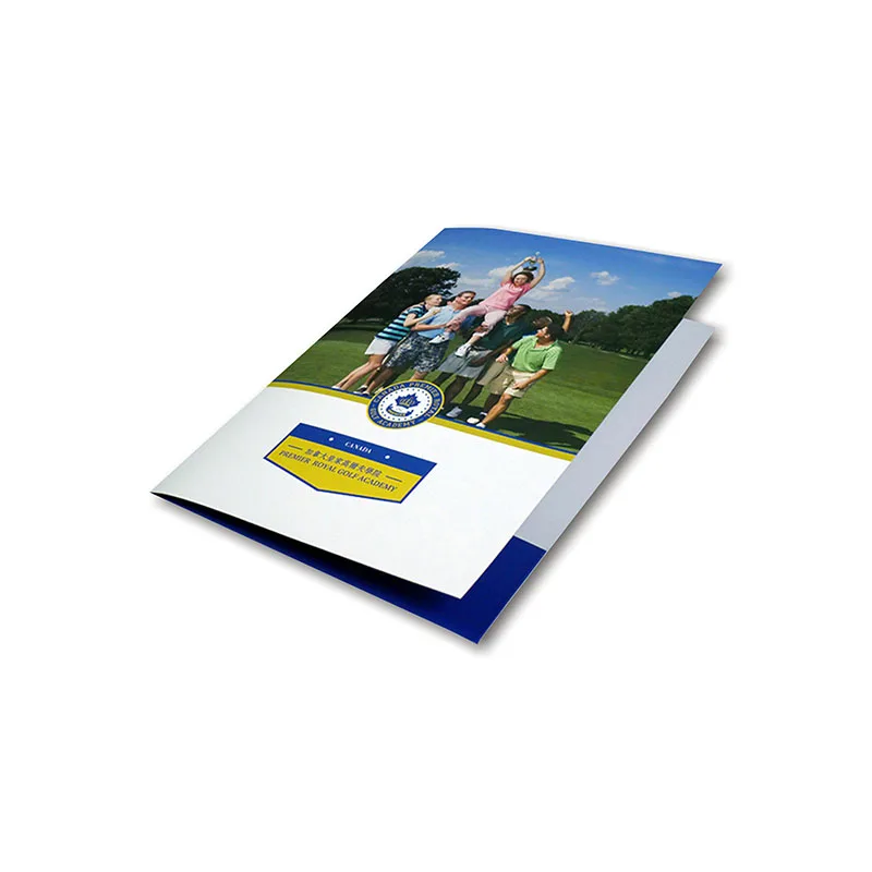

Zuoluo A4 Custom Paper Cardboard Pocket File Folders with Embossed Logo