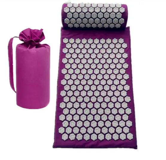 

New Spike Acupuncture Mat Yoga Massage Cushion Acupuncture Massage Mat Acupressure Mat and Pillow Set
