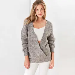 V шеи вязаный womanSweater свободные пуловеры зимние теплые женские свитера корейский трикотаж Sueter womanPullover 50B0530