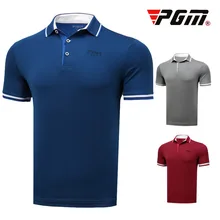 PGM рубашка для гольфа мужская летняя с коротким рукавом для тренировки мышц гольфа топы Мужские дышащие мягкие Топы AA11821