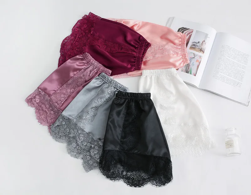 

Woman Sleeping Pants Casual Sleep Shorts Elastic Waist 2018 Spring Summer Sexy Pajama Bottoms Plus Size Nightwear Woman Pants