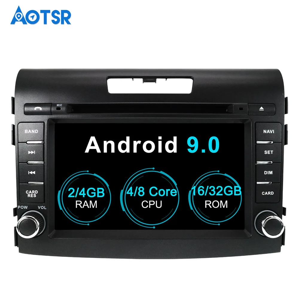 Sale 7" two din android 9.0 8core car dvd player for honda crv CR-V 2012-2016 car audio stereo octa core 4G RAM wifi 32G ROM headunit 1