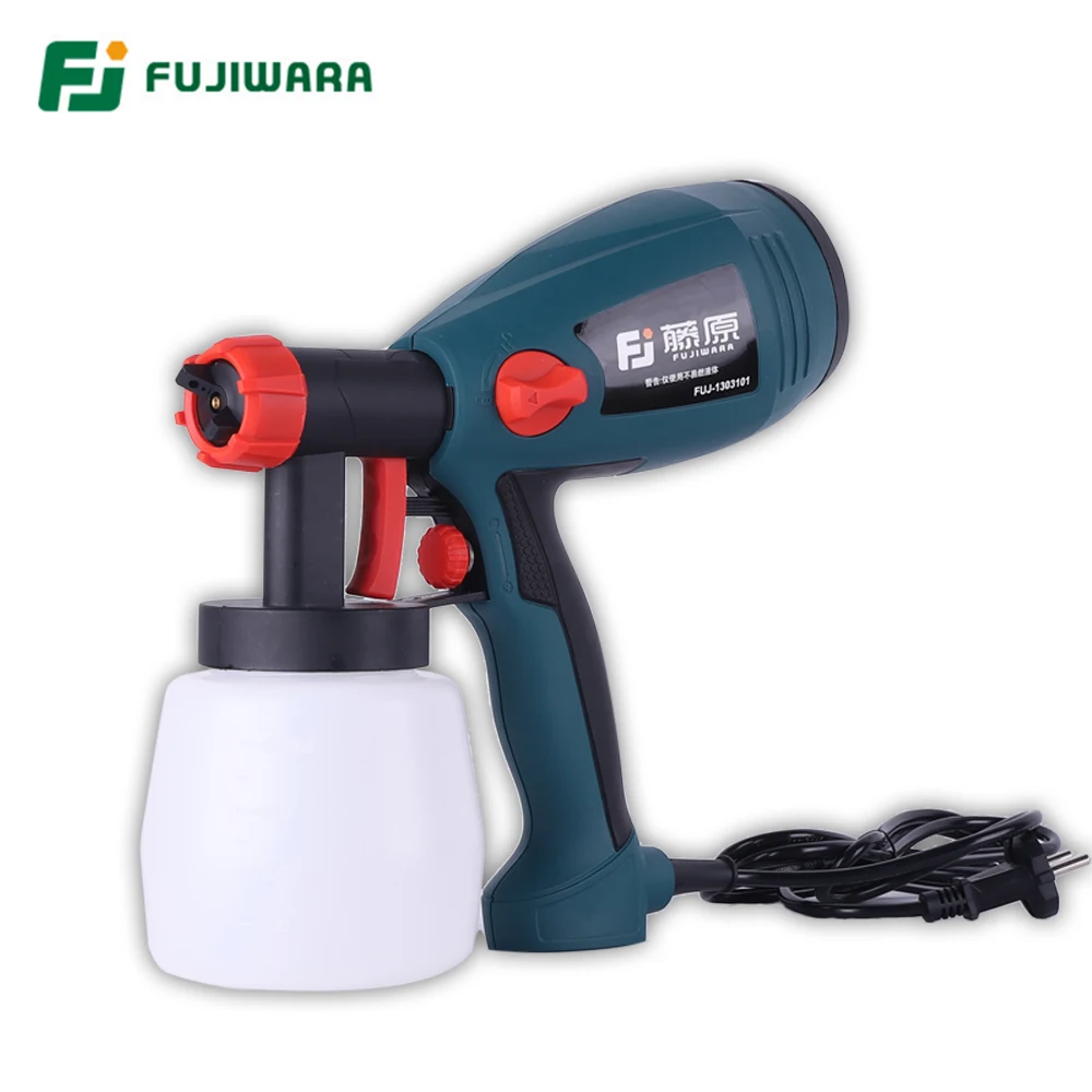 

FUJIWARA 400W Electric Spray Gun Latex Paint Airbrush Paint Spray Gun Paint Painting Tools High Atomization 1.8mm/2.5mm