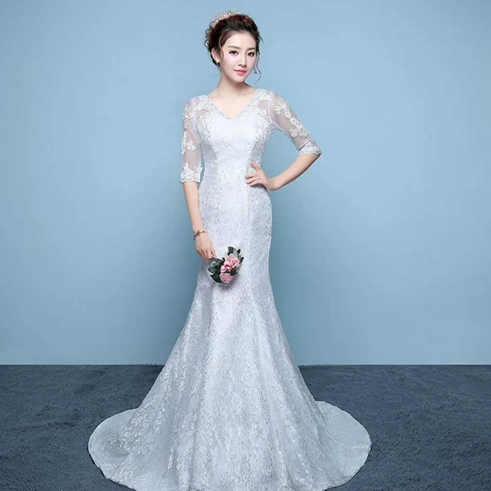 Изысканное свадебное платье с юбкой-годе, 125