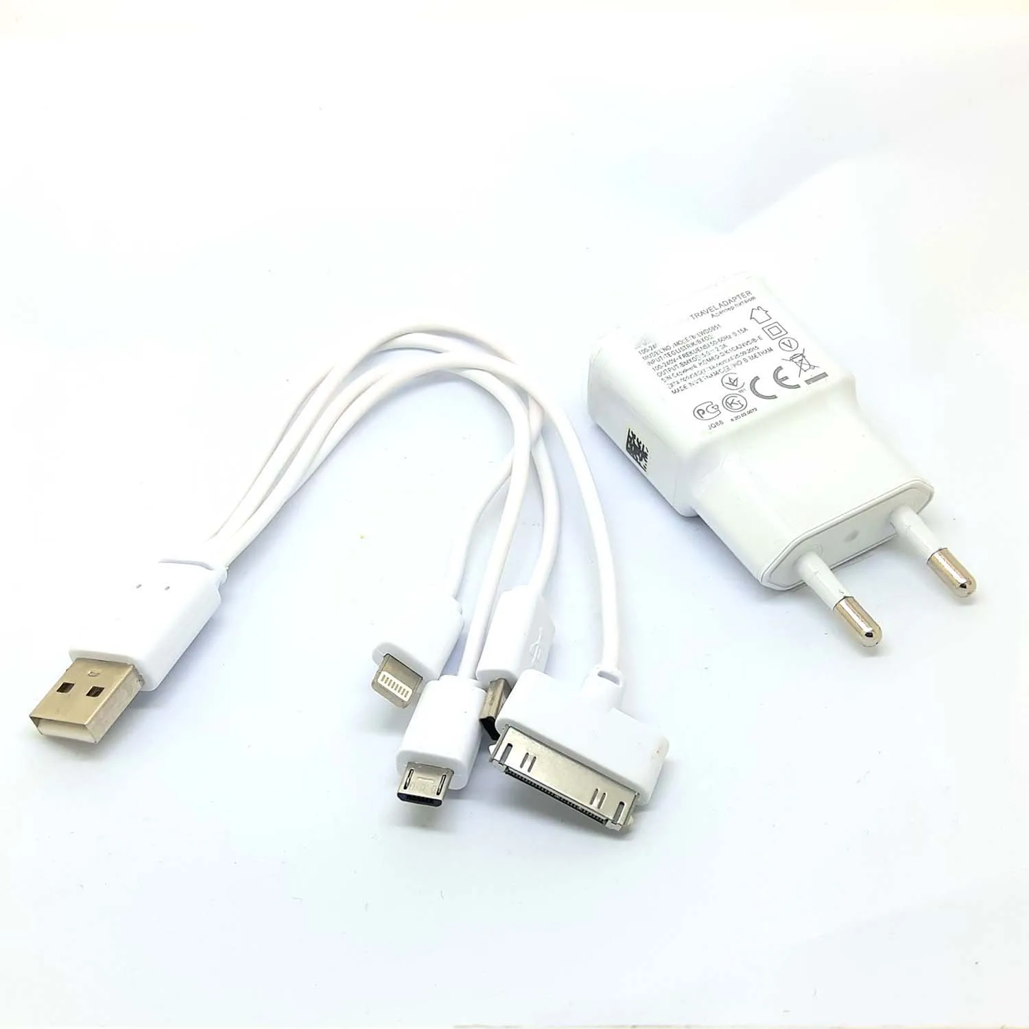 4в1 универсальное настенное зарядное устройство USB для путешествий зарядный кабель 4в1-USB+ Автомобильное зарядное устройство-кабель для iPhone-4-5 6-ipod-nokia-samsung-HTC